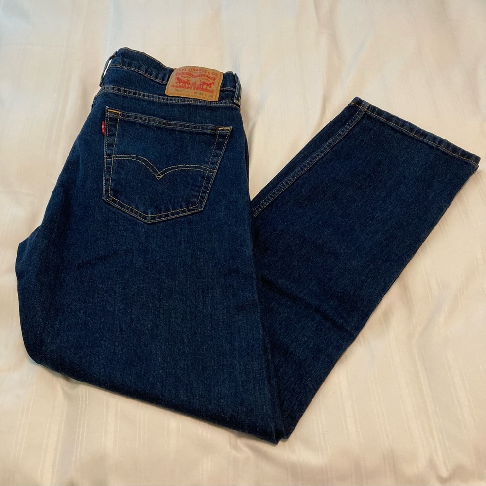 Vintage Levi’s 505 Jeans 34 X 30 Straight Leg Medium Wash